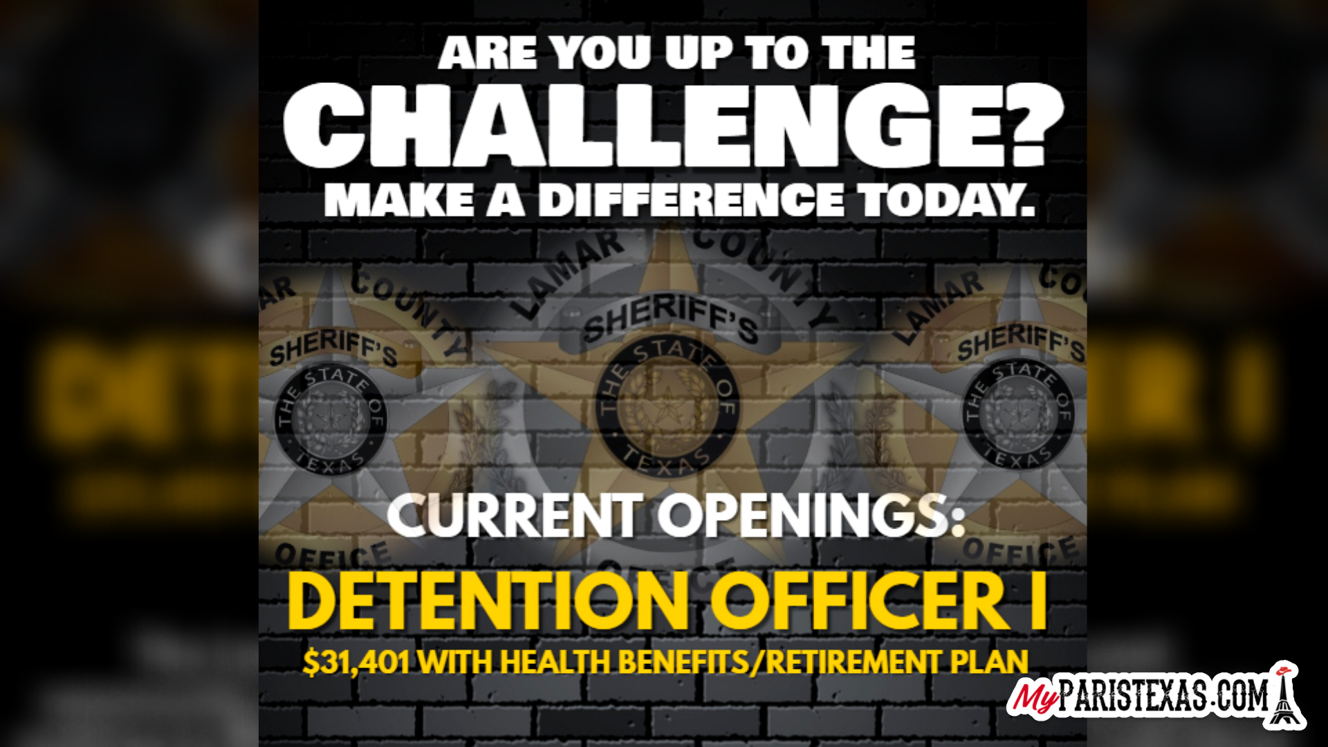 Lamar County Sheriff's Office hiring Detention I Officers ...