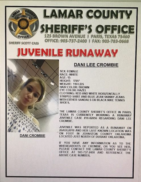Lamar County Sheriff's Office searching for juvenile ...