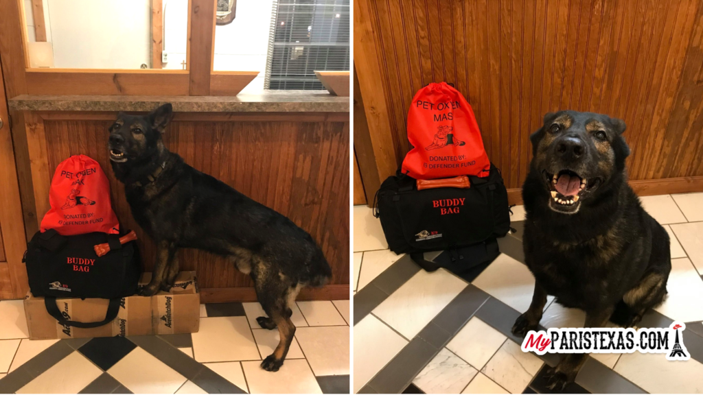 Bogata Police Department receives donation that could save a K9's life