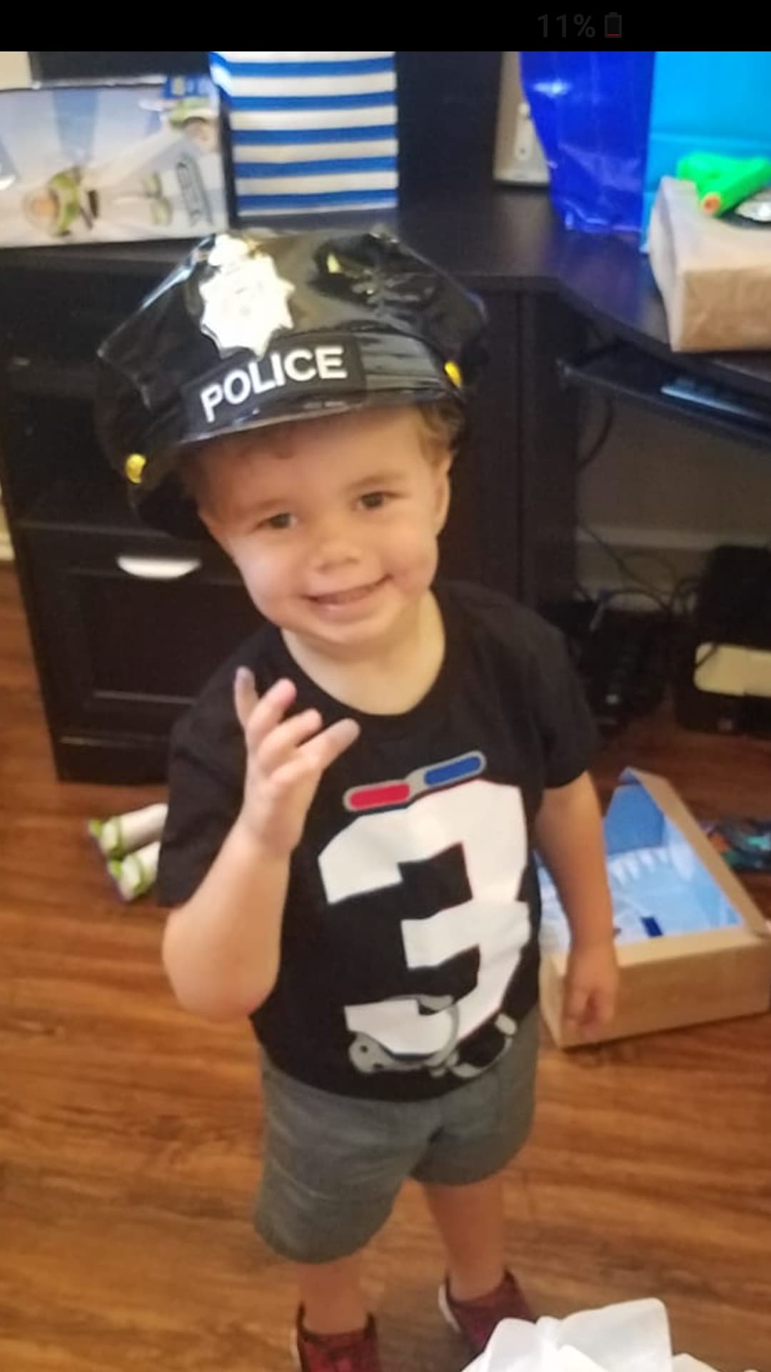 Local boy gets surprise from 'Boys in Blue' during police-themed ...
