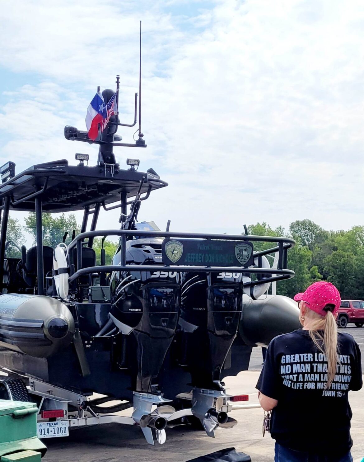 Texas Highway Patrol Tactical Marine Vessel dedicated to Trooper